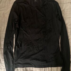 Lands’ End Black Swim Rashguard - Size S